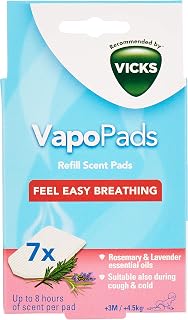 Vicks VapoPads Rosemary & Lavender - Scented pads with essential oils (VBR7)