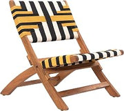 Sunbeam Lounge Chair Multicolor, Multicolor Lounge Chair, Modern, , Weather resistant solid acacia wood frame with synthetic rattan weave, Solid Acacia Wood, Outdoor Living, 24" W x 30.7" D x 29.1" H