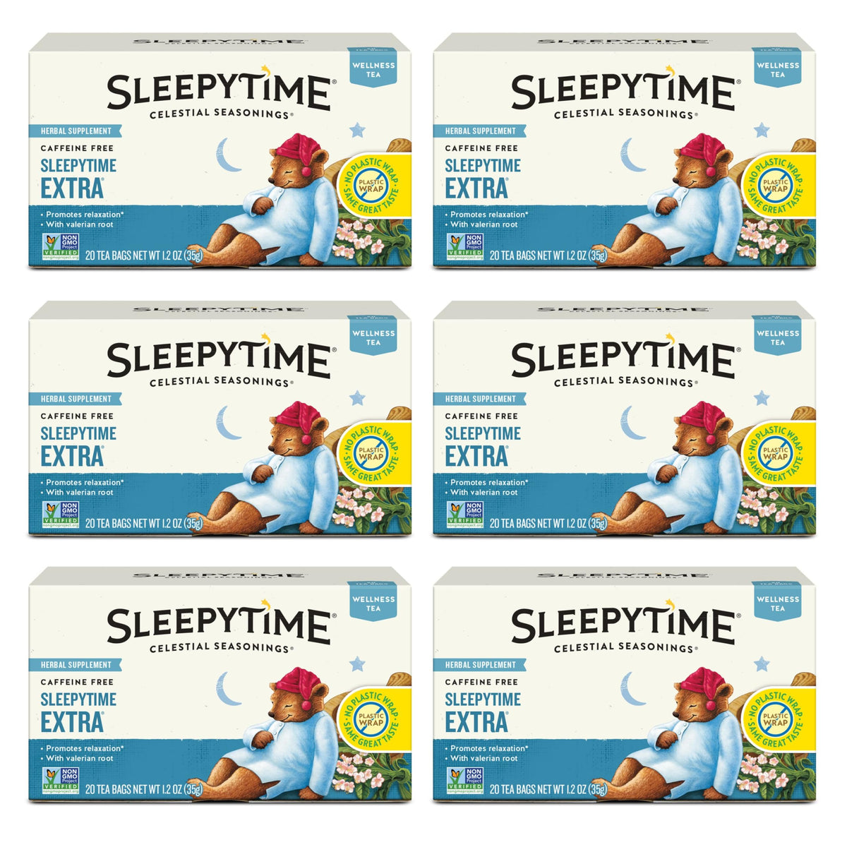 Celestial Seasonings Sleepytime Extra / 20 Count (Pack of 6) / 6 Herbal