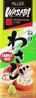 S&B Prepared Wasabi in Tube, Family Size, 3.17 oz (90 g)