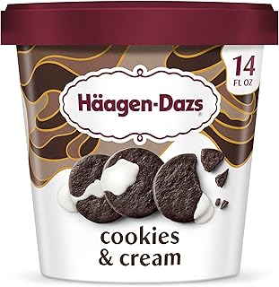 Häagen-Dazs Haagen-Dazs Ice Cream, Cookies & Cream, 14 oz (Frozen)