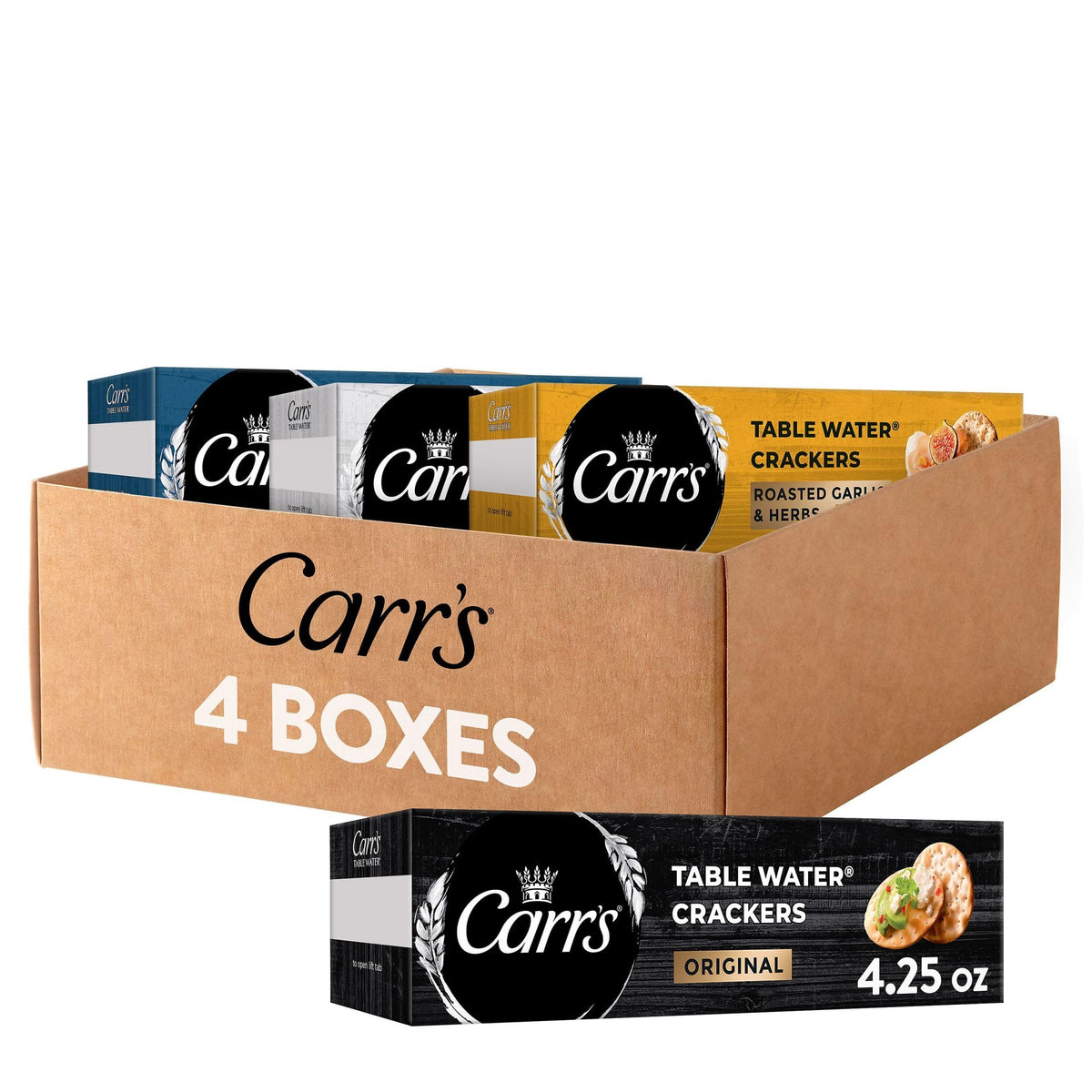 Carr's 4-Flavor Variety / 4.25 Ounce (Pack of 4) / 4 Assortments & Samplers