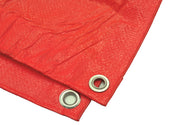 High Visibility Orange Tarp 3.3 OZ. by HARPSTER TARPS – 6' x 20', High Density Polyethylene (HDPE), Orange, Model O6x20