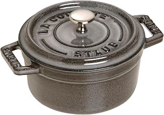 STAUB Mini Round Cocotte, Graphite Grey, 0.25 qt. - Graphite Grey
