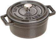 Mini Round Cocotte by STAUB – 0.25 quarts, Cast Iron, Graphite Gray, Model 1101018