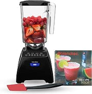 Blendtec Classic 575 Blender (Black), WildSide+ Jar, Spatula & Recipes | Professional Grade Power, Self-Cleaning, 5 Speed Kitchen Blender with Four Preprogrammed Blending Cycles