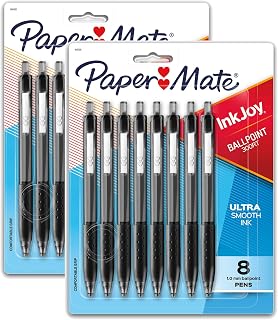 Paper Mate InkJoy 300RT Retractable Ballpoint Pens, Medium Point (1.0mm), Black, 16 Count