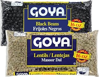 Goya Dry Beans Variety Pack, Pantry Staples, Plant-Based, 16 oz