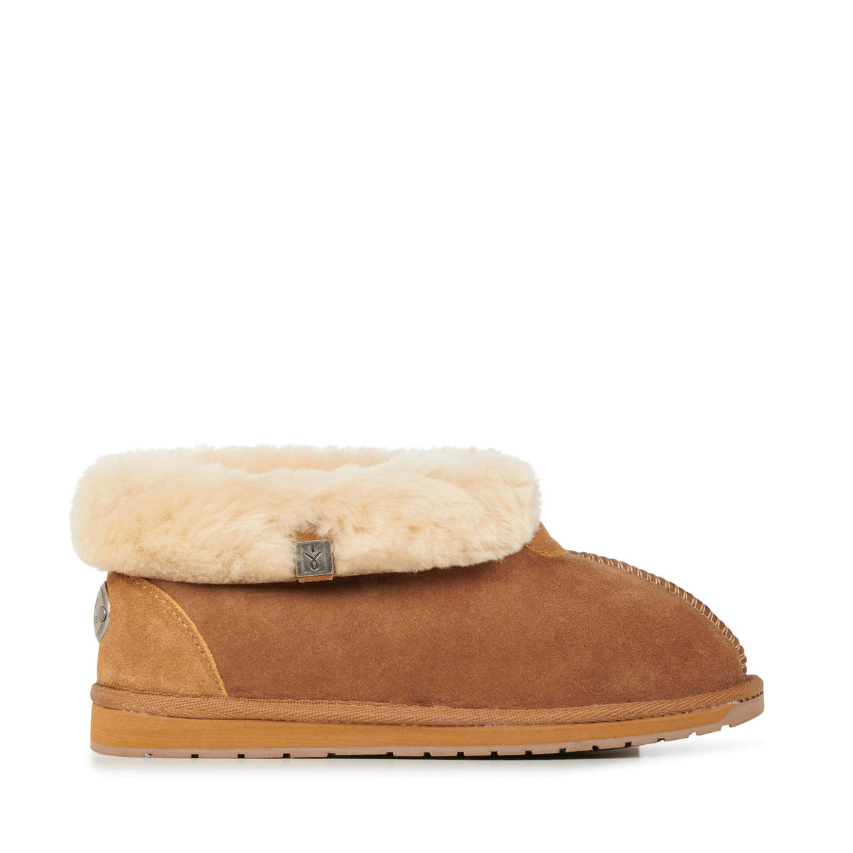 Australia - Platinum Albany Womens Slipper by EMU – 7, Leather, Chestnut, Model 809996580899