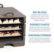 Carlisle FoodService Products Brown / 7 Sheet Pan Capacity / Modern Food & Dish Transport