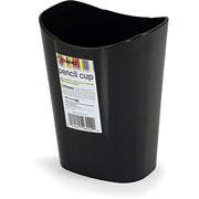 Achieva Small Pencil Cup by Officemate – Plastic, Black, Model 26242