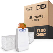 Stock Your Home 6 lb / 1200 Count / White / 1200 Food Storage Bags