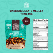Second Nature Dark Chocolate / 12 Ounce (Pack of 1) / Torquise Snack & Trail Mixes