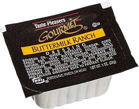 Taste Pleasers Gourmet Buttermilk Ranch Dressing, 1-Ounce Cups (Pack of 100)