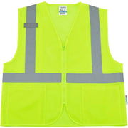 Hi-Vis Class 2 Safety Vest by Global Industrial – Small-Medium, Polyester, Lime Green, Model 641636LS