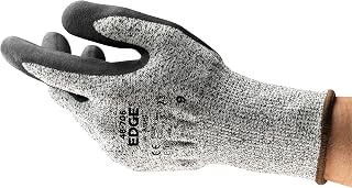 Ansell EDGE 48-706 Vend Pack Mechanical Protection Gloves - Size 6, Grey & Black (Case of 144)