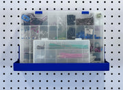 12" W x 6" D Blue Epoxy-Coated Steel Shelf for DuraBoard or 1/8" and 1/4" Pegboard by Triton Products – 12" W x 6" D, Alloy Steel, Blue
