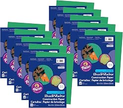 Prang Construction Paper, Holiday Green, 9" x 12", 50 Sheets Per Pack, 10 Packs