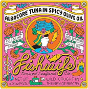 Fishwife Albacore Tuna in Spicy Olive Oil (1-Pack) | Premium Tinned Fish | MSC-Certified Seafood | High Protein, Gluten Free, Paleo Friendly, Omega-3s | Wild-Caught Tuna from South Africa Fishery