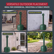 Justrite Forest Green / 4 Gallon / Cease-Fire Smoking Receptacles