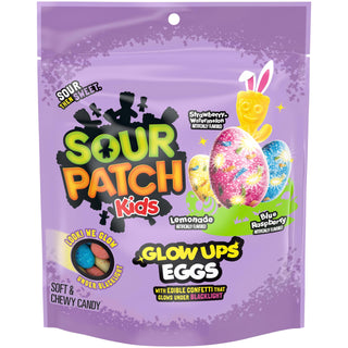 Glow Ups Eggs Soft & Chewy Gummy Easter Candy by Sour Patch Kids – 8.4 Ounce (Pack of 1), Green