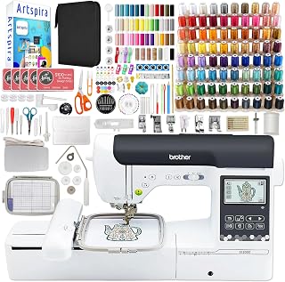 Brother SE2000 5" x 7" Combo Embroidery & Sewing Machine with 123 Spools and 200+ Accessories Bundle