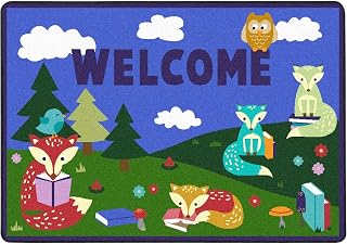 Joy Carpets Foxy Readers 2'8" x 3'11" Area Rug in Color Multi