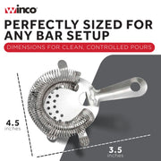 Bar Stainless Steel Strainer by Winco – Stainless Steel, Model BST-4P