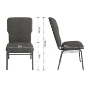 Flash Furniture Charcoal Gray Fabric/Silver Vein Frame / Set of 1 / Classic Chairs