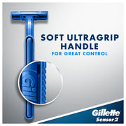 Sensor 2 Pivot Razors with Lubrastrip by Gillette – 12 Count (Pack of 1), Acrylonitrile Butadiene Styrene, Multicolor, Model 4740012622