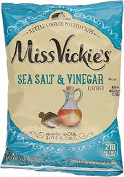 Miss Vickie's Kettle Cooked Potato Chips, Sea Salt & Vinegar, 1.375 oz