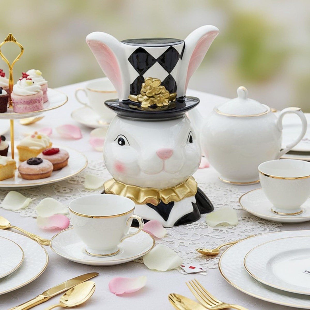 10 Strawberry Street Bunny Noir / 52 Ounces / 52.0 fluid_ounces Cookie Jars