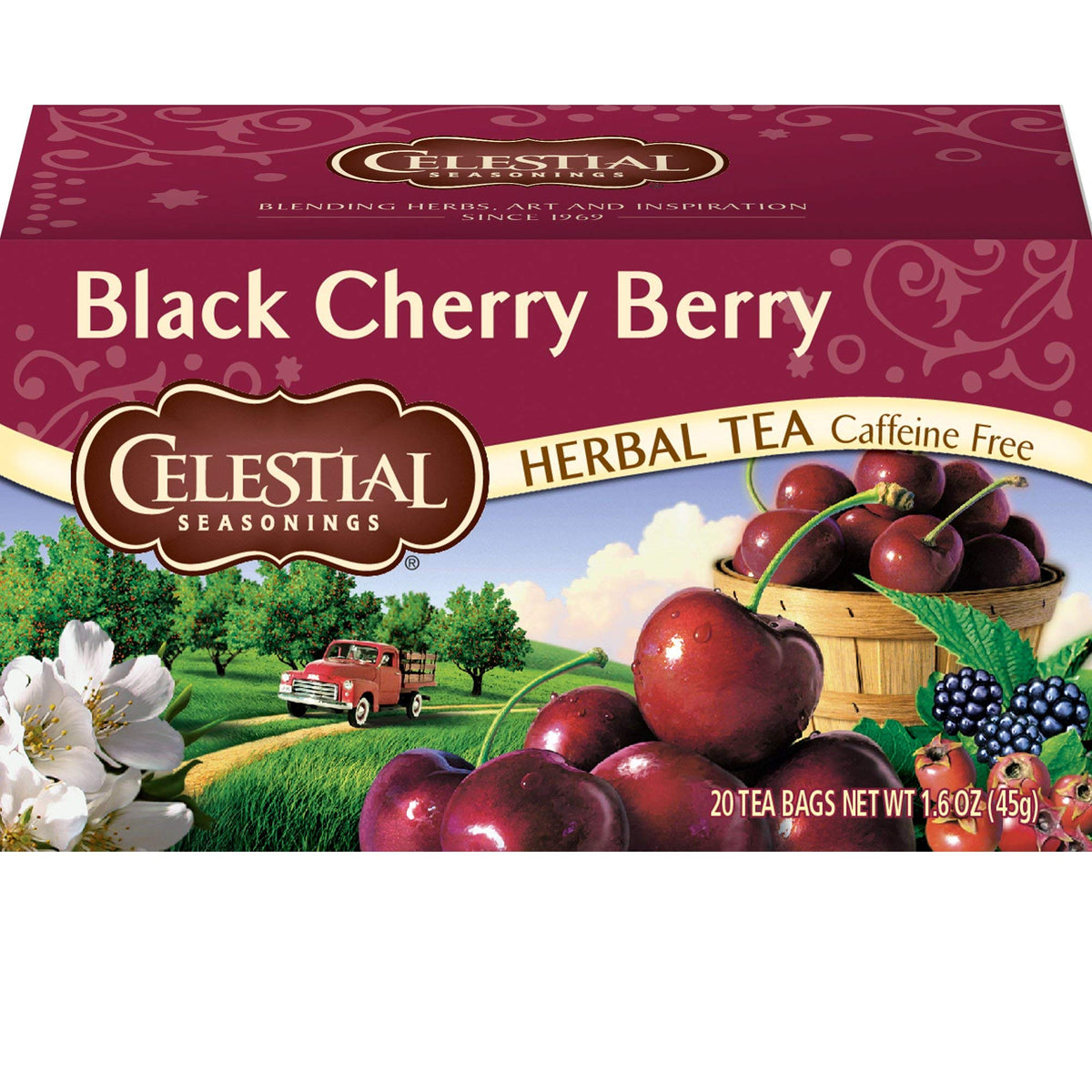Celestial Seasonings Black Cherry Berry / 20 Count (Pack of 1) / Multi Herbal