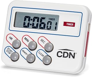 CDN Multi-Task Timer & Clock | Counts Up & Down, 24 Hours by Hours, Minutes & Seconds, Memory, Clock, Stopwatch, Stand, Hang, Magnet Mounting - TM8