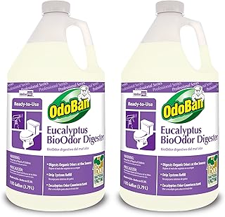 OdoBan Professional Cleaning Ready-to-Use BioOdor Digester Harsh Aroma Counteractant, Made in the USA, 2-Pack, 1 Gallon Each