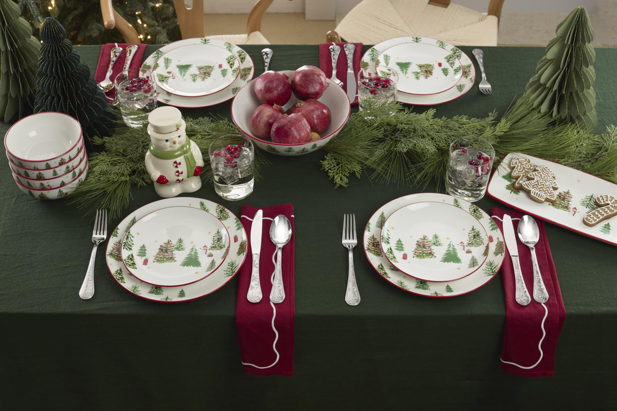 Snowflake Wishes 12-Piece Flatware Set by Oneida – 12 Count, Stainless Steel, Silver, Pack of 12, Model 897702