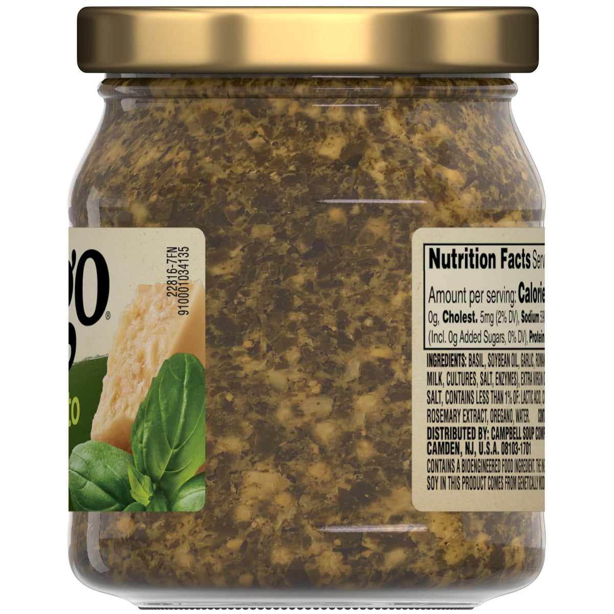 Basil Pesto Sauce by Prego – 8 Ounce (Pack of 1), Model 200000022816