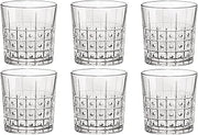 Bormioli Rocco Bartender Este 13.25 oz. Double Old Fashioned DOF Drinking Glasses for Cold Drinks, Juices, and Cocktails, Clear, Set of 6
