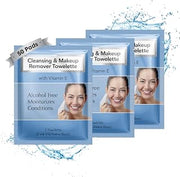 Diamond Wipes Makeup Remover Face Wipes with Vitamin E, 50 Count