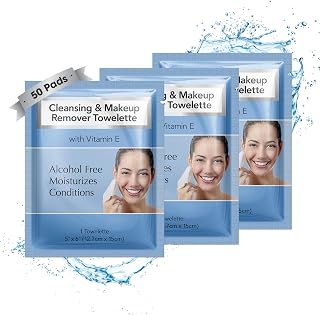 Diamond Wipes Makeup Remover Face Wipes with Vitamin E, 50 Count