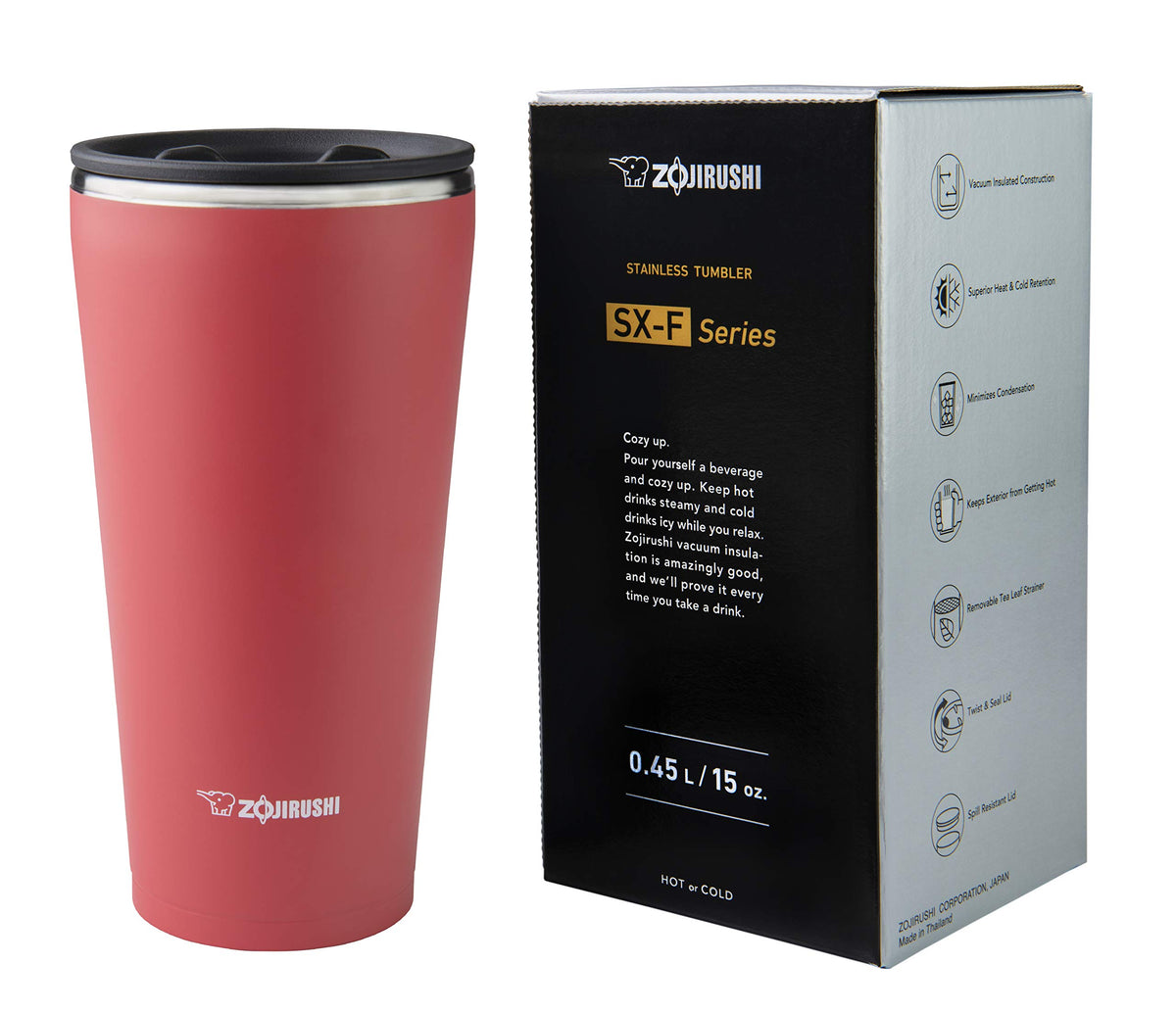 Zojirushi Coral Pink / 15 Ounces / Modern Thermoses