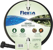 Flexon WS5850 5/8-Inch x 50-Foot Weep & Soak Garden Soaker Hose, Black