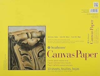 Strathmore (310-12) 300 Series Canvas Pad, 12"x16", 10 Sheets