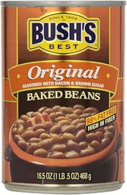 Baked Beans Original - 8/16.5oz cans (2 Pack) by Bush's Best