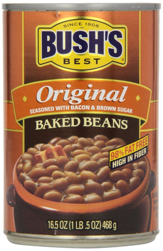 Baked Beans Original - 8/16.5oz cans (2 Pack) by Bush's Best – 2 Pack