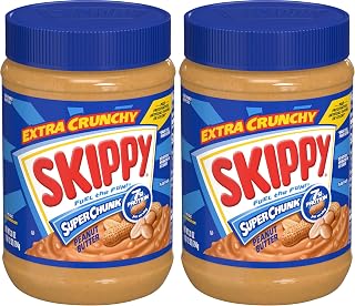 SKIPPY Super Chunk Peanut Butter,28 oz,(Pack of 2)