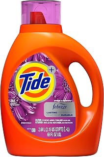 Tide Plus Febreze Freshness Spring & Renewal HE Turbo Clean Liquid Laundry Detergent, 69 fl oz, 44 loads