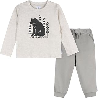Gerber Baby Boys' Toddler 2-piece Top and Joggers Set