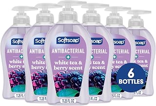 Softsoap Antibacterial Hand Soap, White Tea & Berry, 11.25 fl oz (6 Pack)