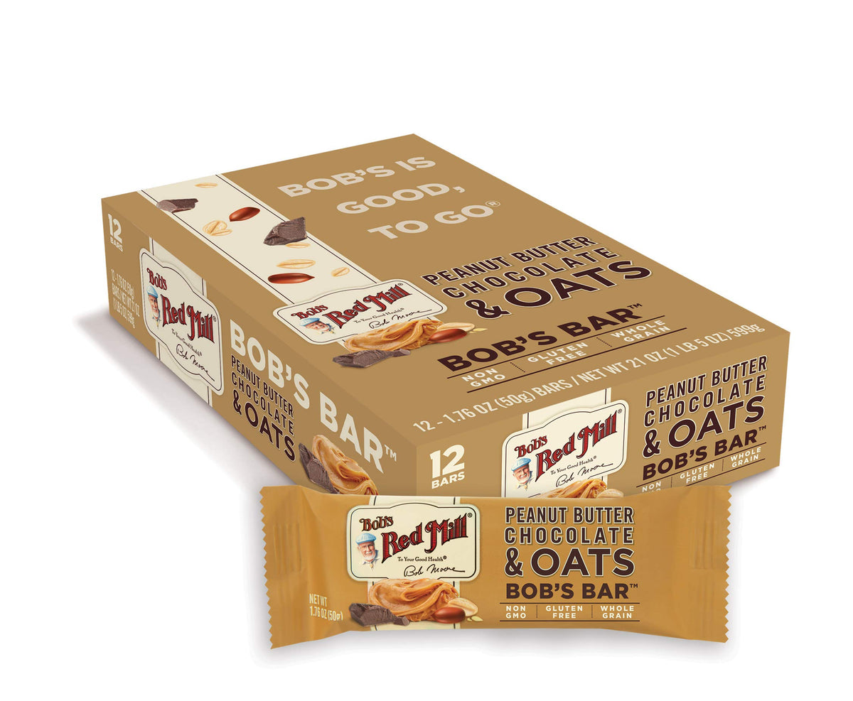 Bob's Red Mill Chocolate / 12 bars (1.76 oz each) / No Color Breakfast Foods